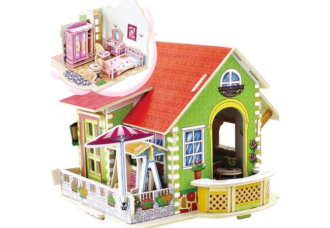 «Спальня», дом конструктор с мебелью, 70 дет.