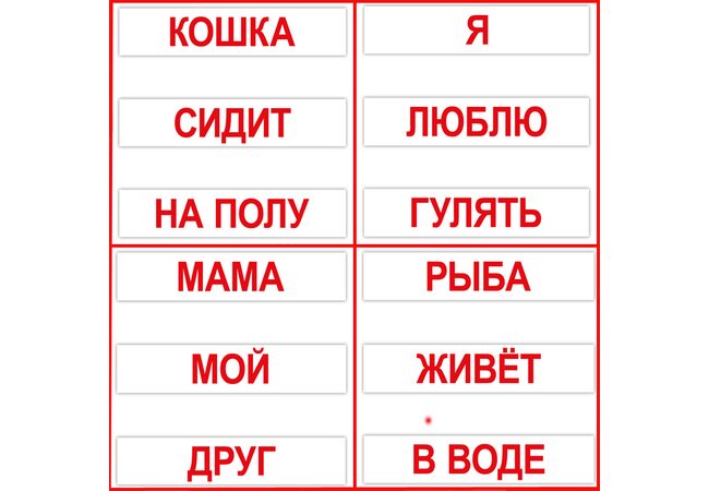 Большие русские карточки «Чтение по Доману», 120