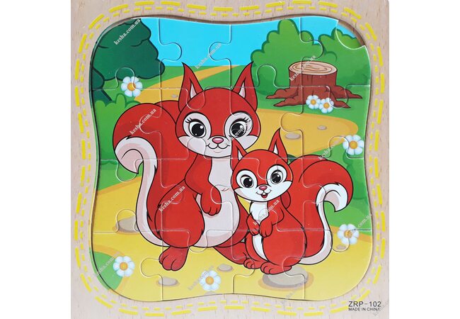 Пазл «Белочки», 16 дет.