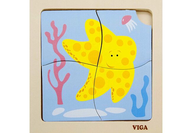 Пазл «Морская звездочка», 4 дет.