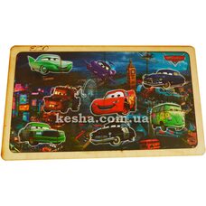 Пазл в рамке «Тачки», 12 эл.