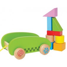 Конструктор в тележке, 8 кубиков