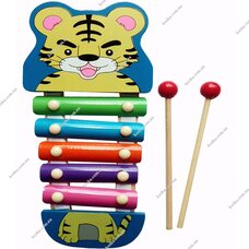 Ксилофон «Тигренок», 5 тонов (цветной)