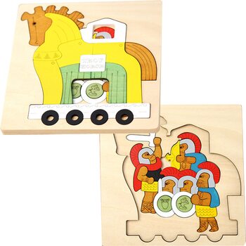 Мозаика «Троянский конь», двухслойная, 48 дет.