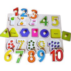 Вкладыши «Цифры-фигуры от 1 до 10»