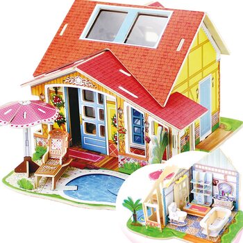 «Ванная комната», дом конструктор с мебелью, 81 дет.