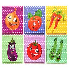 Пазлы «Vegetables», 4 эл.