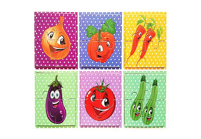 Пазлы «Vegetables», 4 эл.
