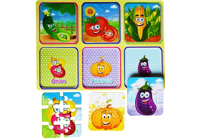 Пазлы «На грядке», 6 эл.