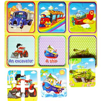 Пазлы «Vehicle», 6 эл.