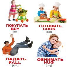 Мини-карточки «Глаголы/Verbs», 80