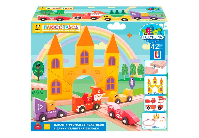 Политопия. Конструктор  Шаман Кругоман с Квадриком в Замке Хранителя Радуги, 42 дет.