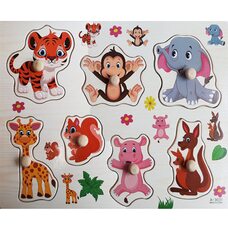 Рамка-вкладыш «Интересные животные»