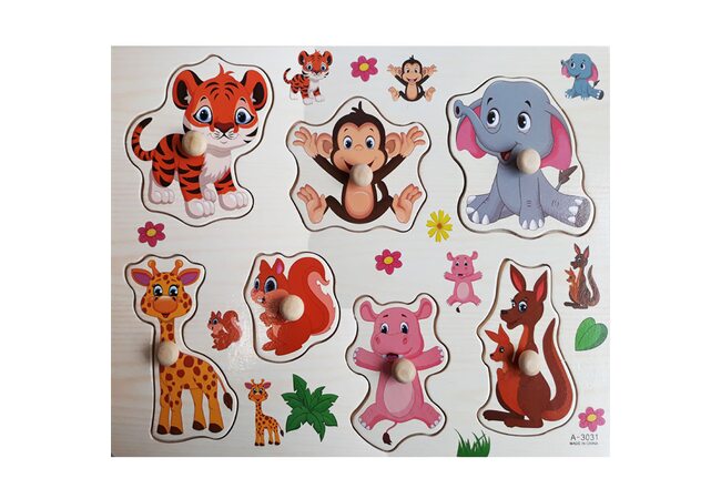 Рамка-вкладыш «Интересные животные»