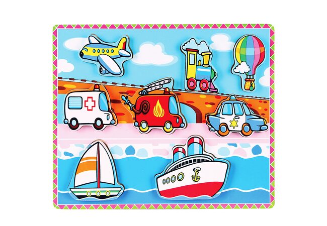 Объемные вкладыши «Транспорт»