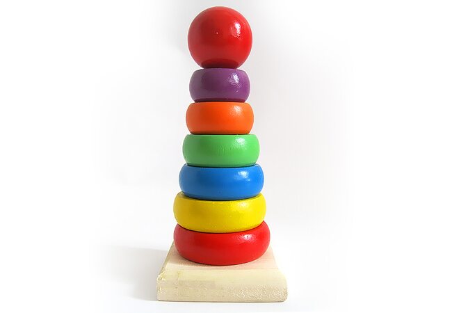 Деревянная пирамидка, 7 эл.