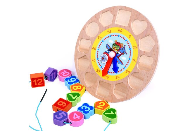 Вкладыши-часы-шнуровка «Тигренок»