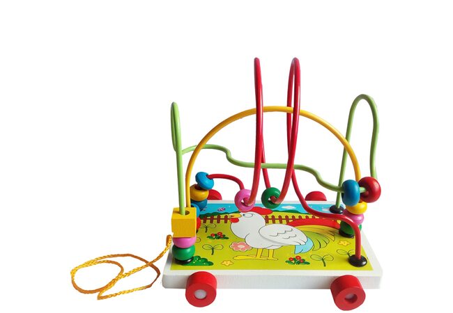 Каталка-лабиринт на ниточке «Петух»