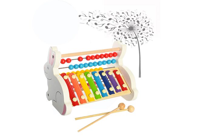 Рахівниця-ксилофон «Зайчики»