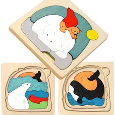 Трехслойная мозаика «Умка»,  19 дет