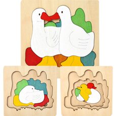 Мозаика «Утята», трехслойная, 20 дет