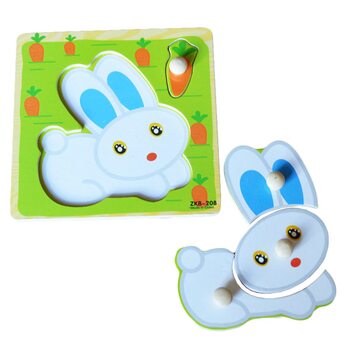 Вкладыши-пазлы «Зайка»