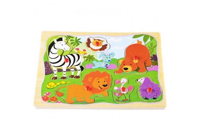 Вкладыши с ручкой «Зверята»