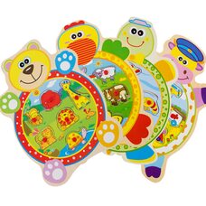 Фигурные вкладыши «Зверята».