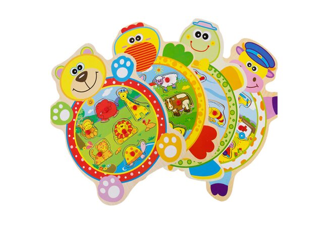 Фигурные вкладыши «Зверята».