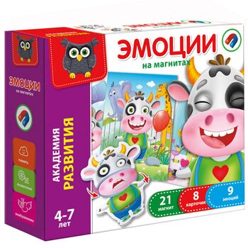 Розвиваюча гра «Емоції» (магнітна), рос. від ТМ "Vladi Toys"