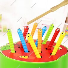 Магнитная рыбалка «Гусенички» яблоко