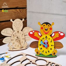 Механическая 3D-модель «Часики», 23 дет. (раскраска)