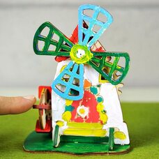 Механическая 3D-модель «Мельница», 23 дет. (раскраска)