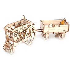 Механическая 3D-модель «Прицеп к трактору», 68 дет.