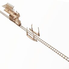 Механическая 3D-модель «Ж/д переезд с рельсами», 200 дет.