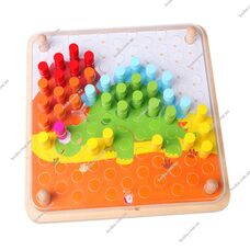 Мозаика «Цветные колышки», 63 дет.