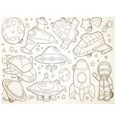 Раскраска-вкладыш «Космос»