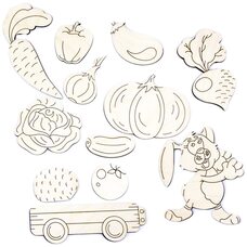 Раскраска-вкладыш «Овощи»