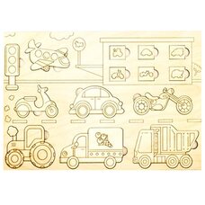 Раскраска-вкладыш «Виды транспорта»