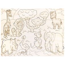 Раскраска-вкладыш «Саванна»
