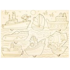 Раскраска-вкладыш «Водный транспорт»