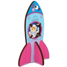 Сборная 3D-модель «Ракета», 8 дет. (раскраска)