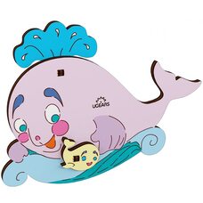 Сборная 3D-модель «Рыба Кит», 8 дет. (раскраска)