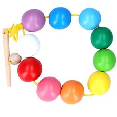 Шнуровка «Цветные шарики», 10 дет.