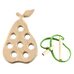 Груша шнуровка плоская (неокрашенная), Фото 2