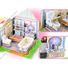 «Ванная комната», дом конструктор с мебелью, 81 дет.