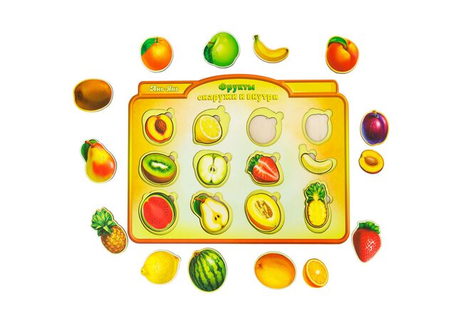 2-х шаровий вкладиш «Фрукти-ягоди» (зовні і всередині)