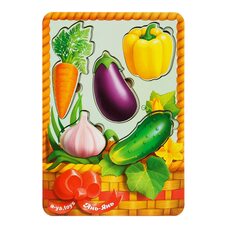 3-х слойные вкладыши «Овощи - 1» (больше-меньше)