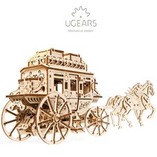 Механическая 3D-модель «Почтовый дилижанс», 248 дет.