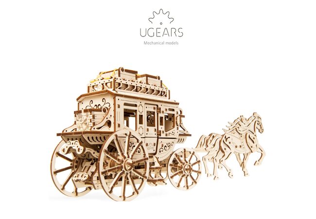 Механическая 3D-модель «Почтовый дилижанс», 248 дет.